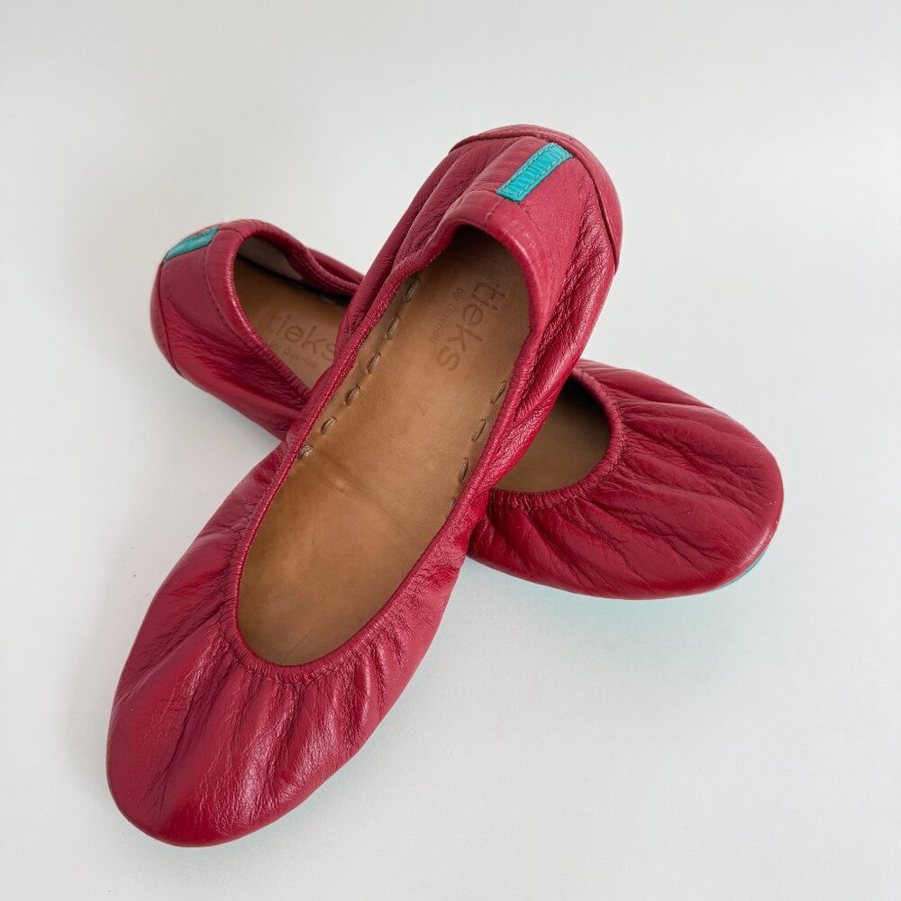 Tieks Ballet Flats, Red, Size 7